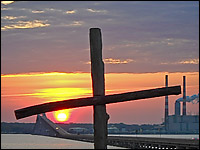 Sunrise Behind Cross